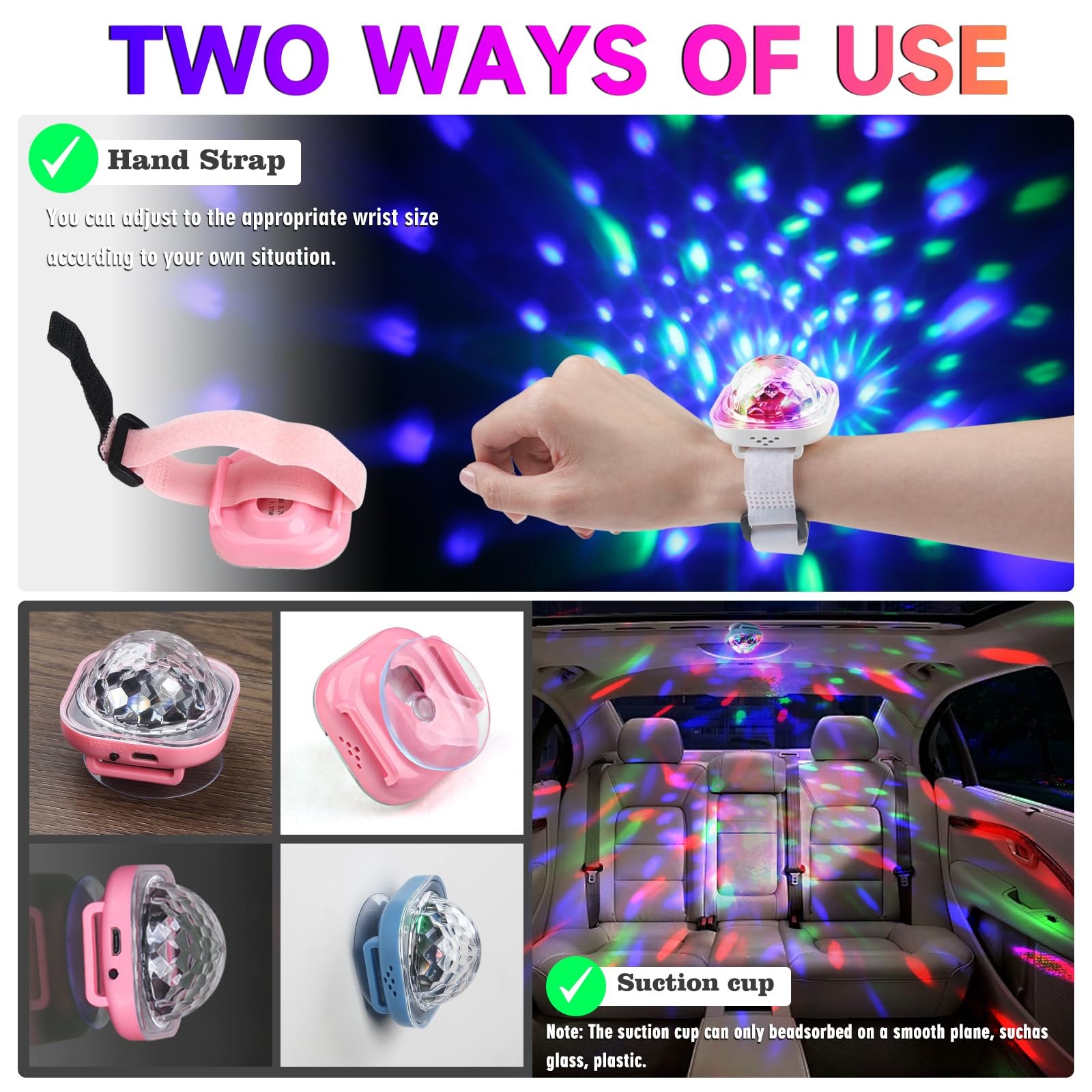 Disco Wristband , Multi-Color Sound Activated Party Light, Silicone, Modern S…