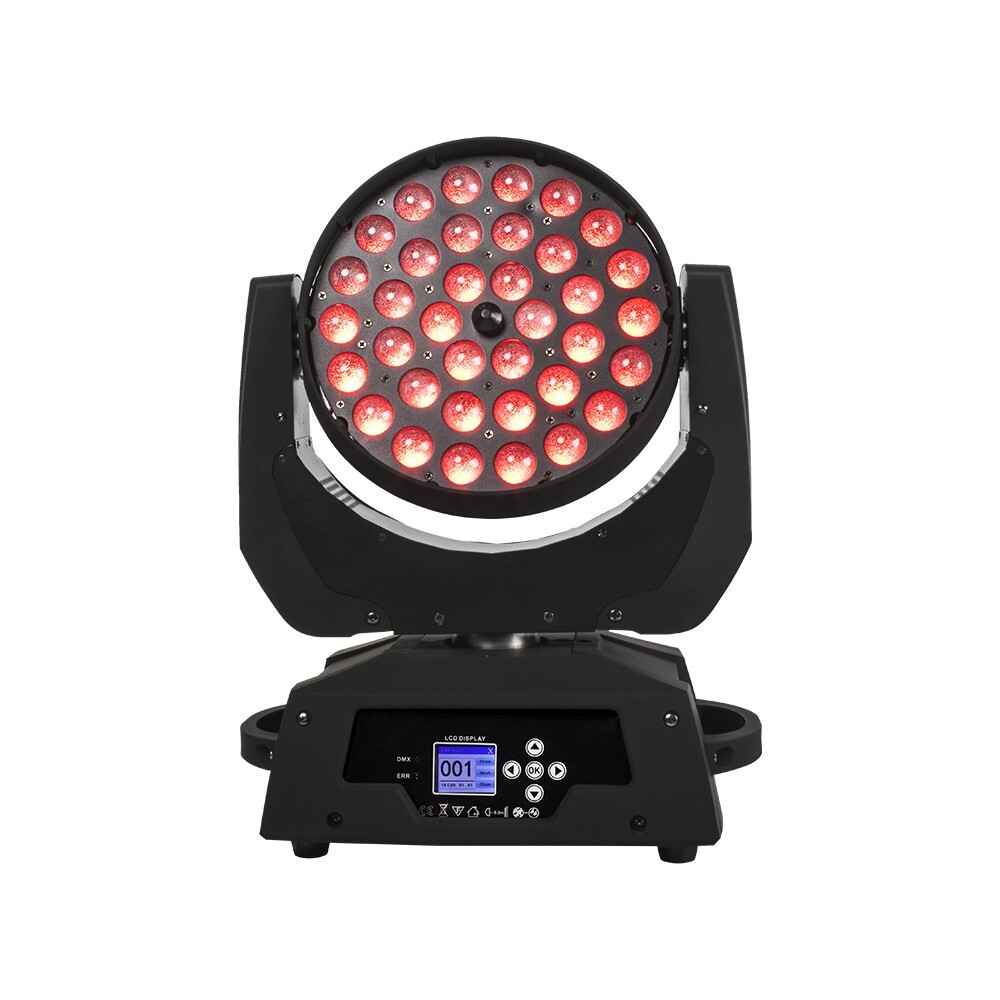 SHEHDS LED 36x18W RGBWA UV 6 In 1 Wash Zoom Moving Head Lighting For Dj Disco