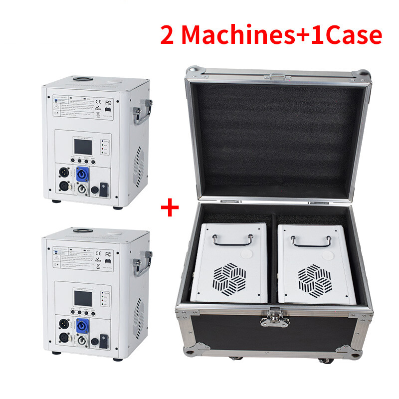 2PCS 750W Cold Spark Firework Machine DJ Event Party Machine with Flight Case