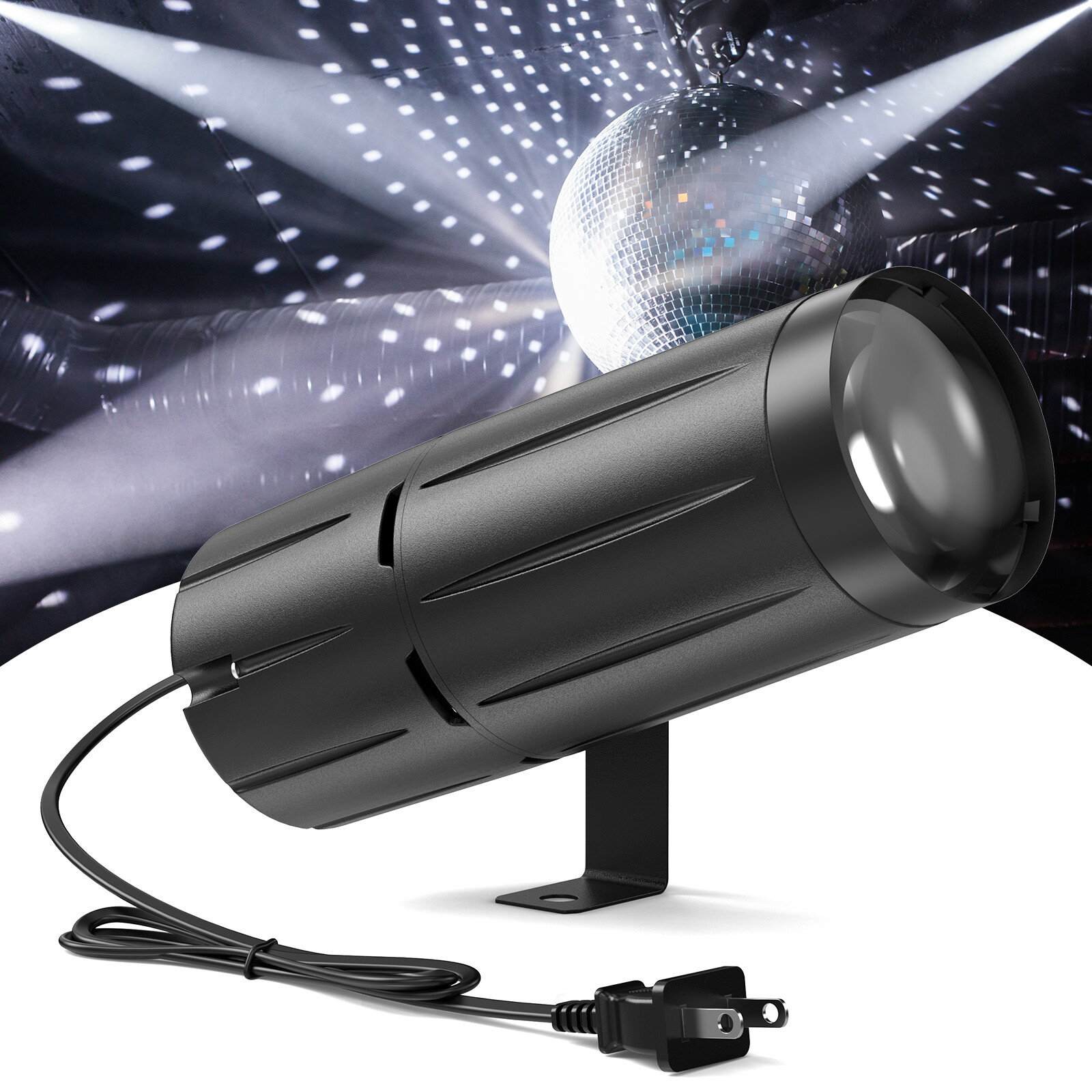 8Pack Disco LED Stage Lighting Beam Pinspot light DJ Bar Party White Spotlight