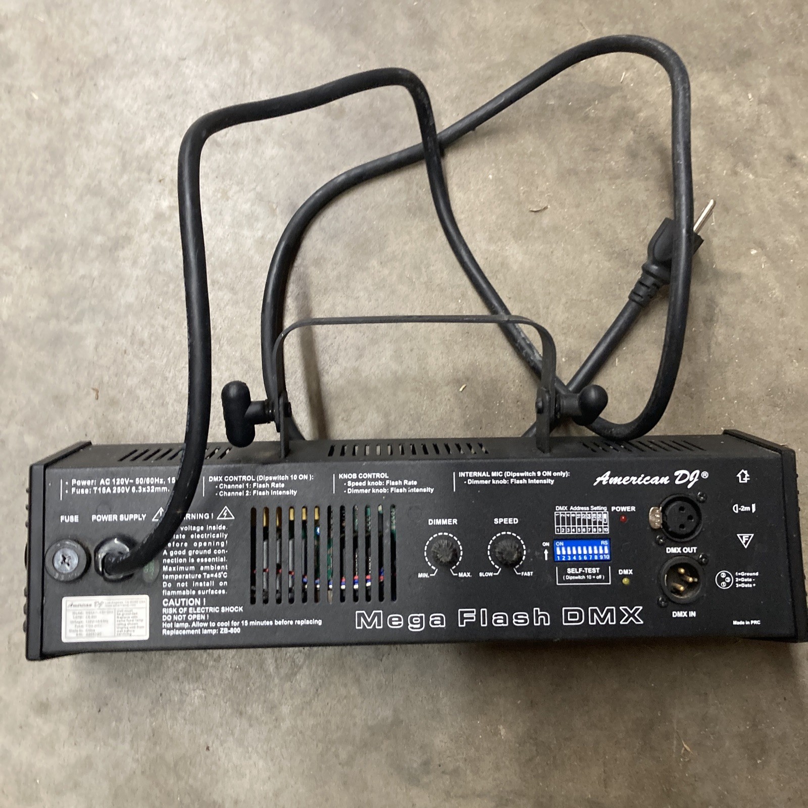 (Not Working) American DJ Mega Flash DMX ,ZB-800, Compact DMX Strobe Light