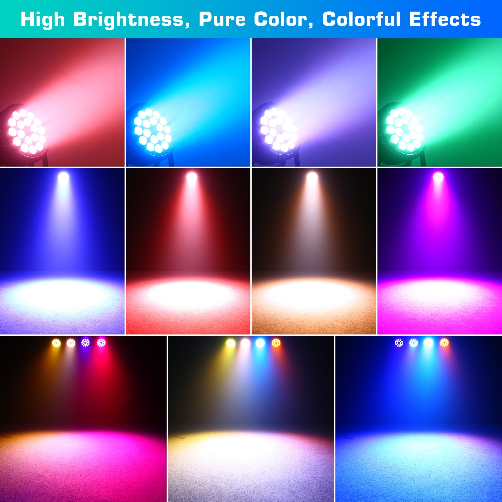 18x15w RGBWA UV Par Lighting LED Wash DMX Stage Light For DJ Disco Party Show