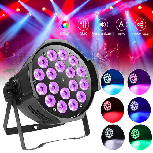 270W PAR Lights RGBW Stage Lighting 18LED DMX512 BAR Disco Party Club Show Light