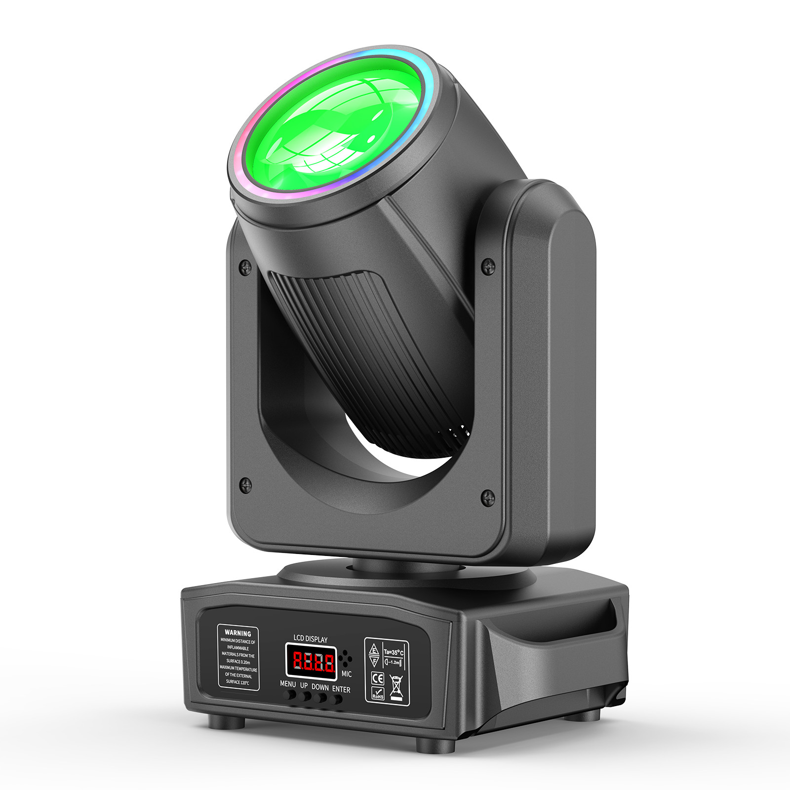 200W LED 18Prism Moving Head Light DMX Gobo Beam Stage DJ Disco Spot Lighting