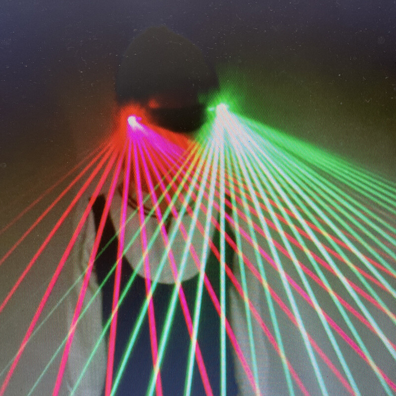 Red Green LED Light Laser Glasses Adult DJ Dancer Stage Show Party Cosplay Props