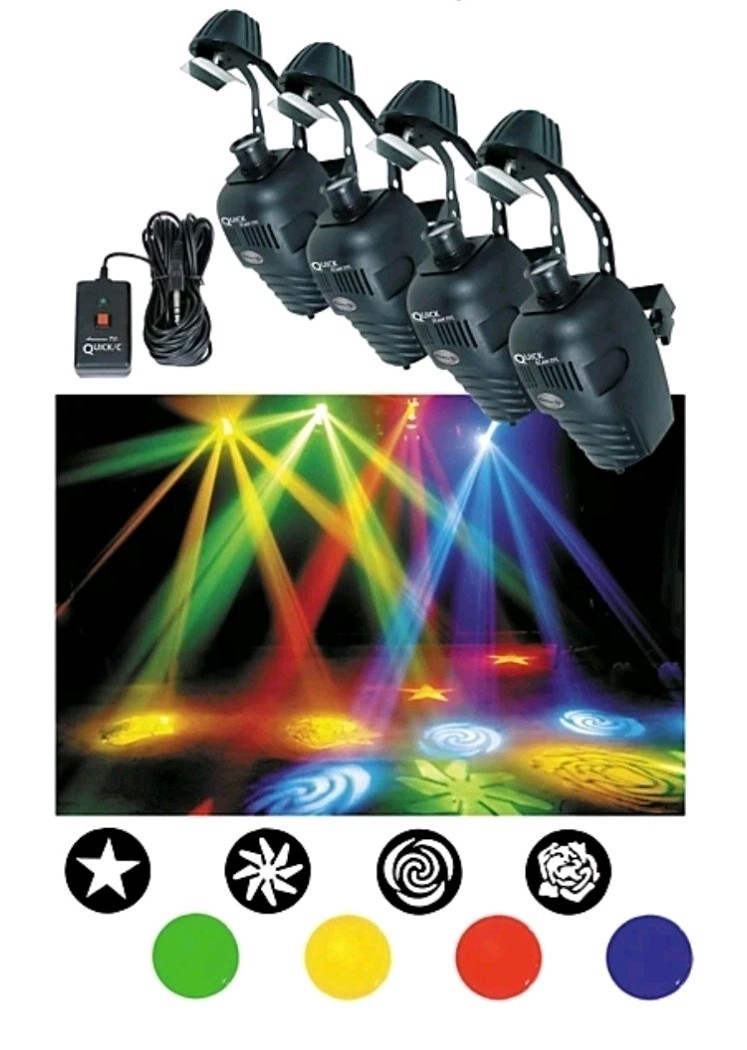 American DJ Quick Scan Sys Lighting Light Effect DMX Lightshow Fan Cooled