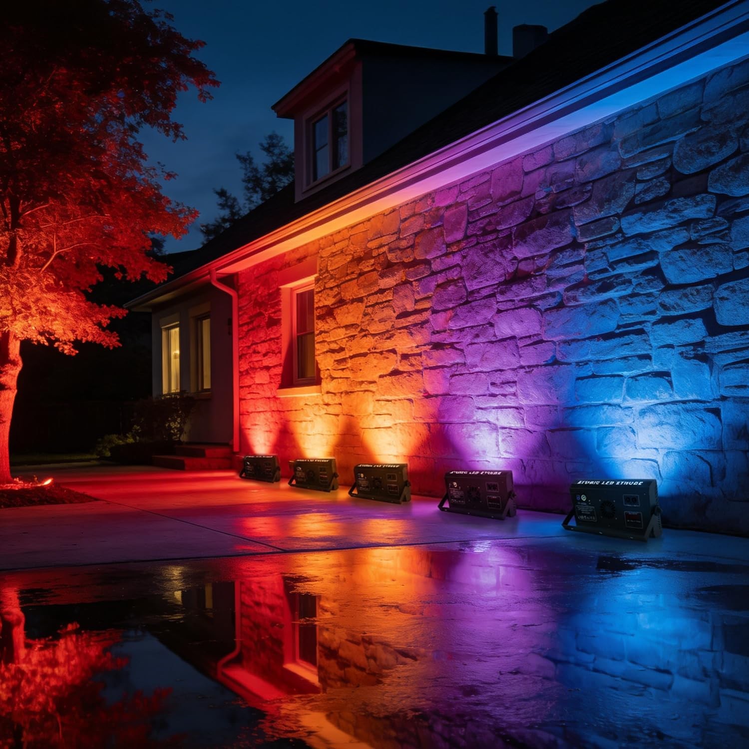 Led Wall Washer Light,200W Stage Lighting Bar Dj Light Bar Party Lights DJ Disco
