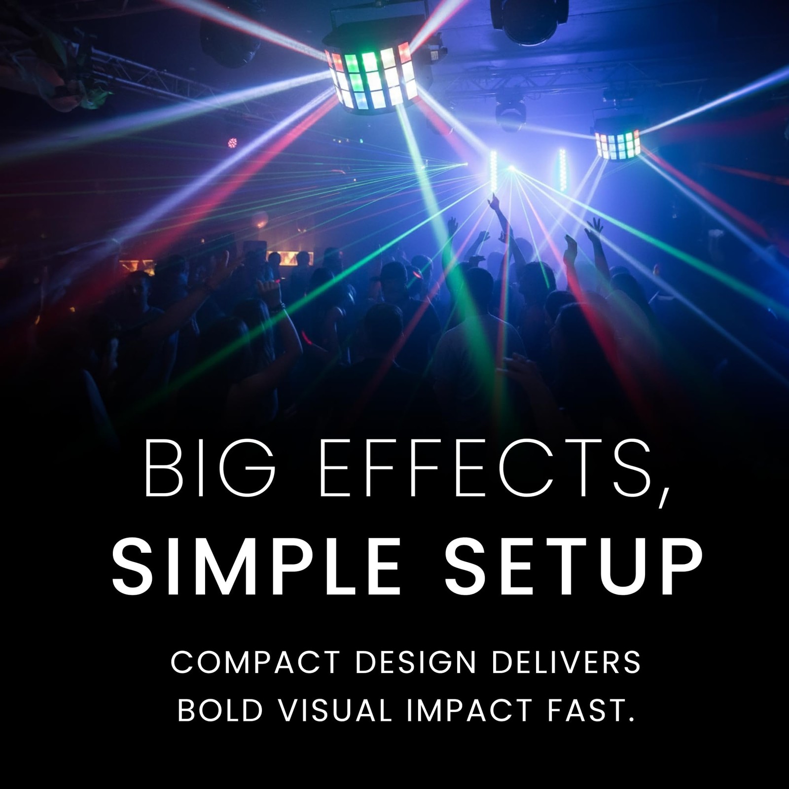 CHAUVET DJ – Mini Kinta ILS Compact LED Derby Effect Light | RGBW Multi-Beam