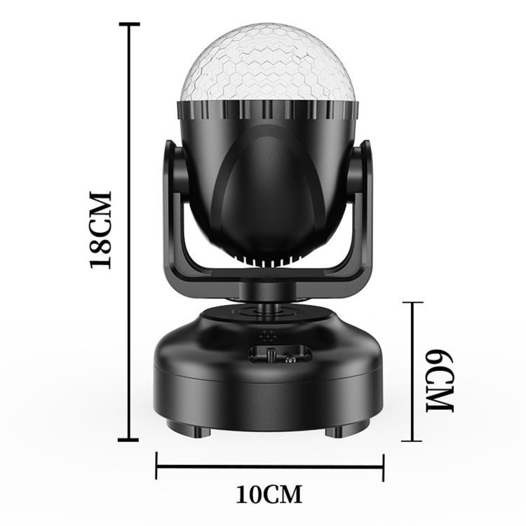 LED Moving Head Magic Ball Light Mini DJ Party Stage Effect Lamp Remote
