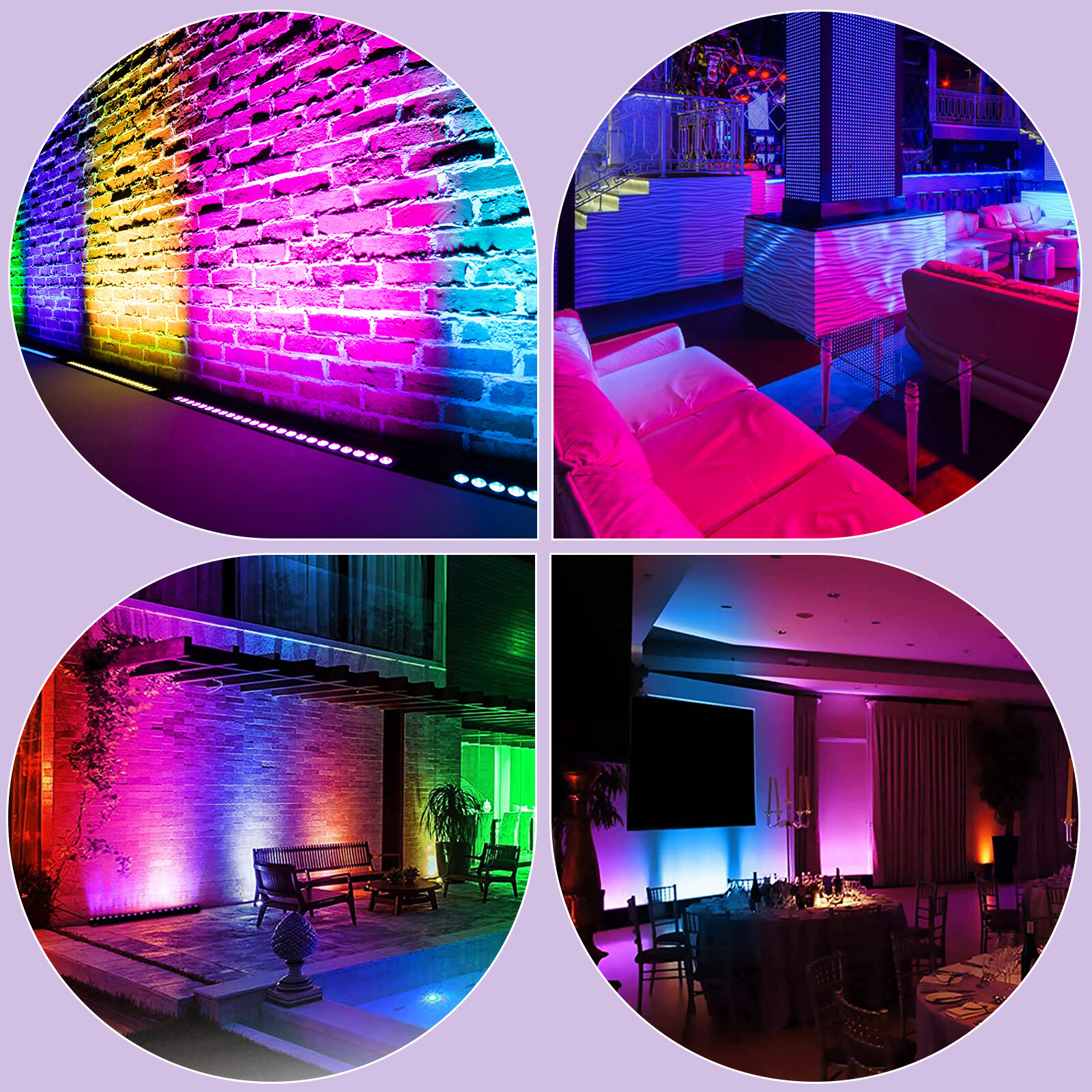 Wall Wash Bar Light DMX512 24 LED RGB IP20 DJ Party Disco Stage Show Display