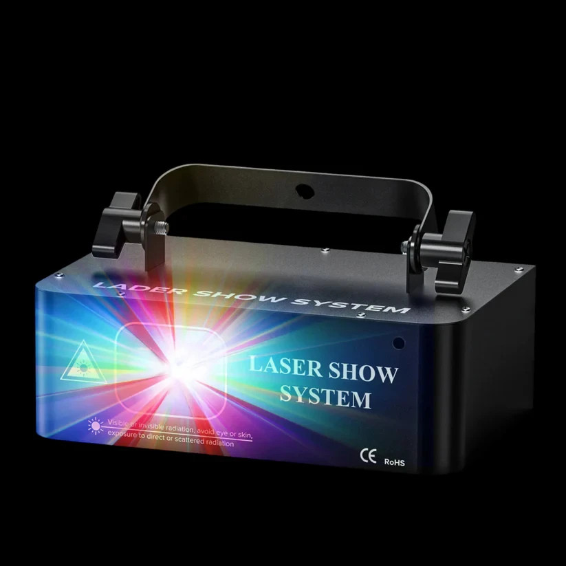 500mW Full Color RGB Laser Stage Light DMX512 Remote Control DJ Party Club