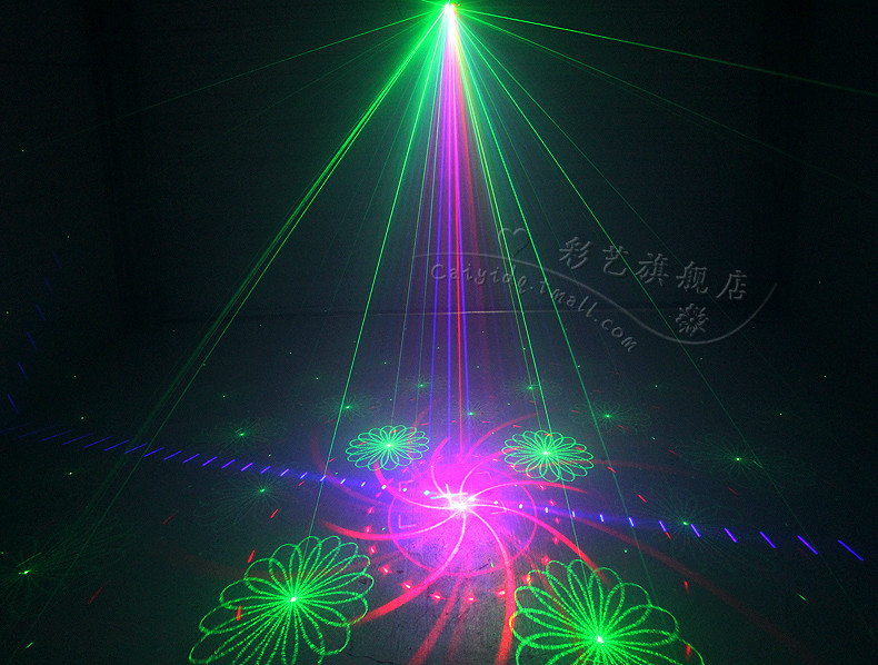 48 patterns Red Green Blue Laser stage light Indoor Christmas Decor Lighting Yc