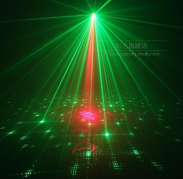 48 Pattern Red Green Laser light Blue Led indoor Christmas Light remote KTV DJ
