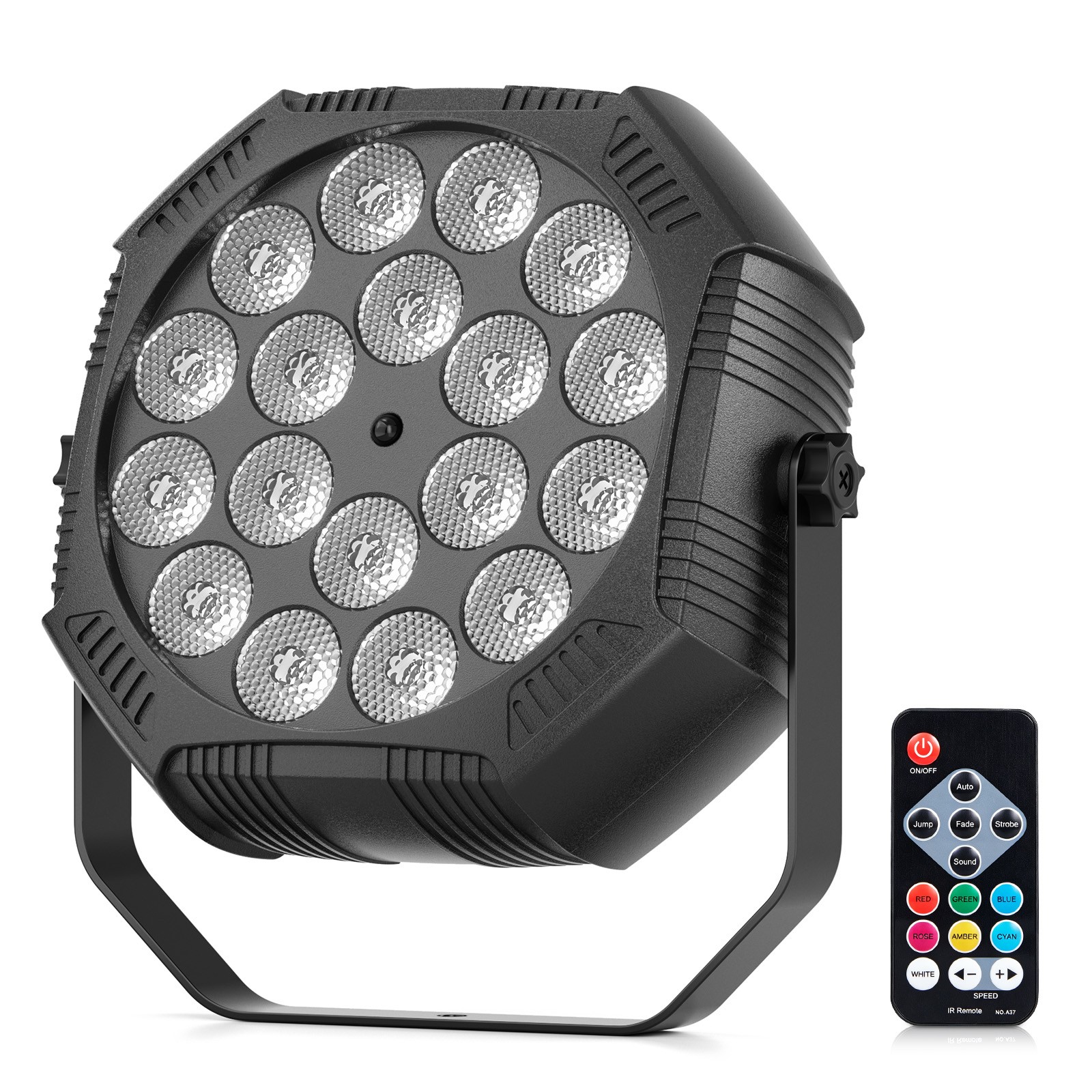 Battery-Powered Disco DJ Party Stage Light 18LED RGB DMX Beam Lights KTV Show