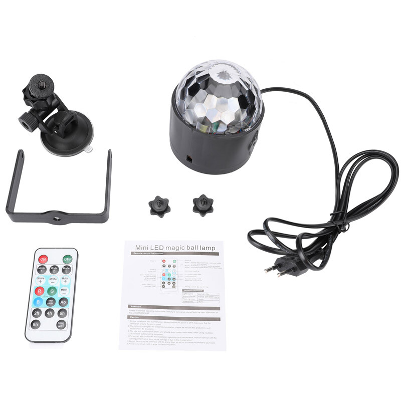3W Rotating DJ RGB Stage Laser Strobe Ball Lamp Led Lights KTV Disco Club Party