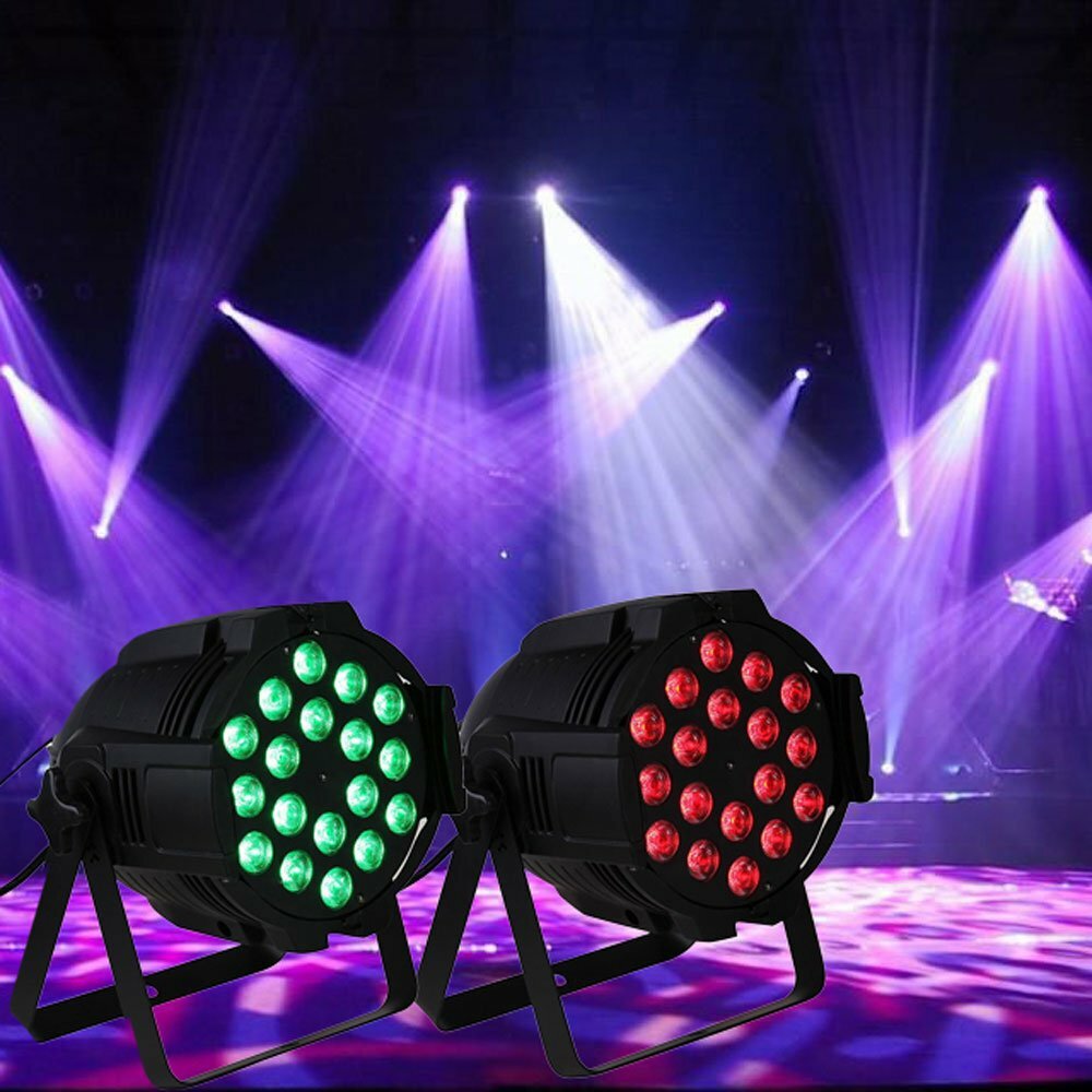 Par Can Stage Light 270W RGBW 18 LED Strobe Beam DMX512 DJ Disco Home Party Show