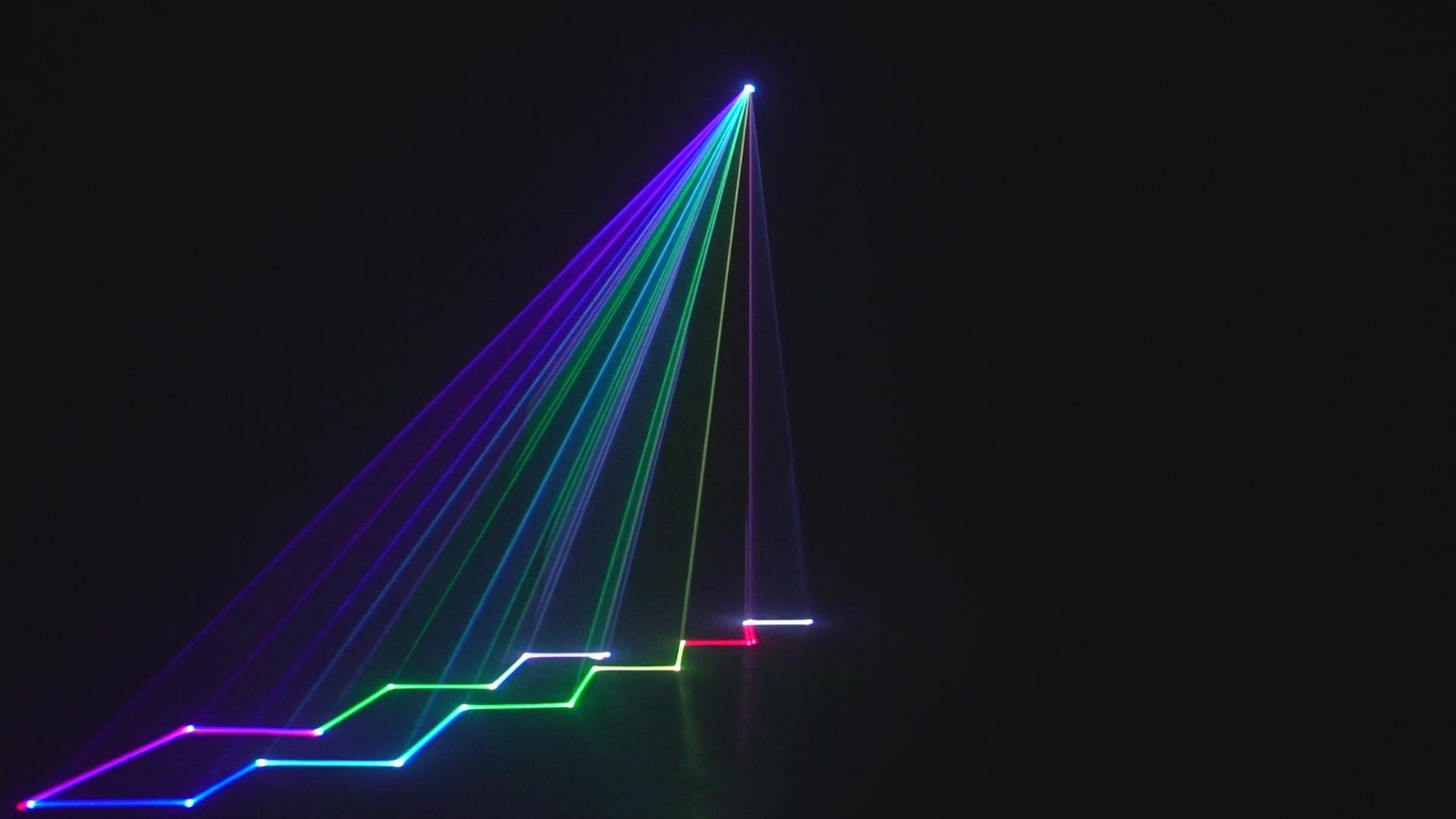 4pc rechargeabe full color laser light app dj stage 500mw RGB laser beam lights