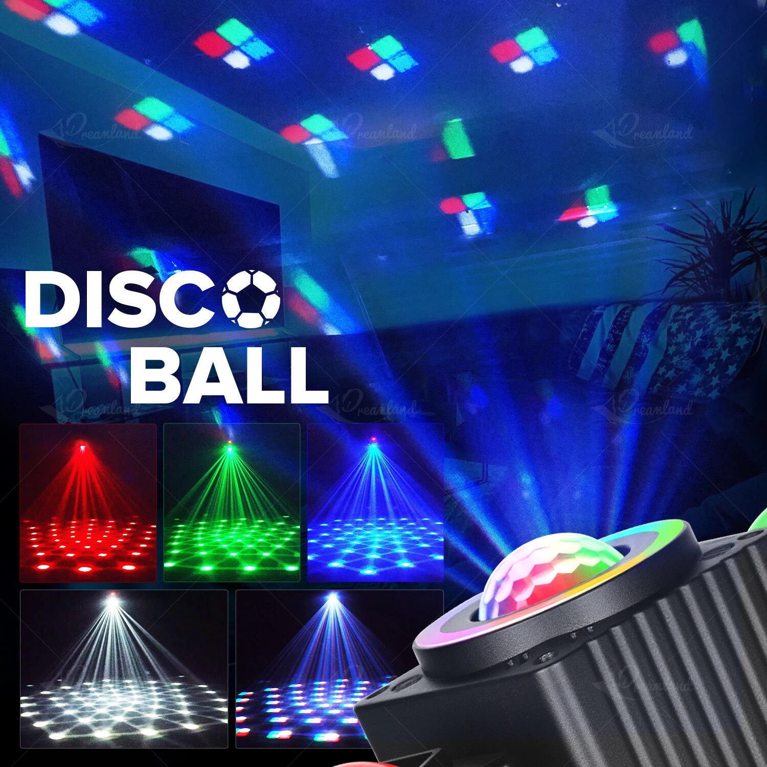 Party Laser RGBW LED Moving Head Light Disco Stage Lighting Beam DMX512 Party DJ