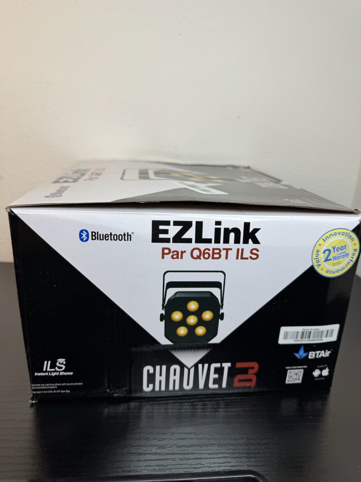 CHAUVET DJ EZlink Par Q6BT ILS Quad-Color RGBA Wireless Wash Par Light