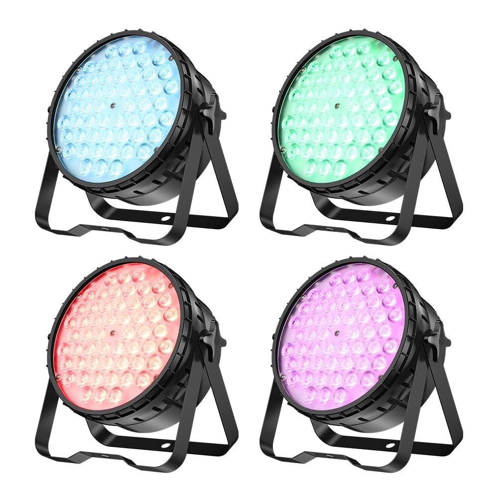 4 Pack 54W RGBW Par Light High CRI Stage Lights