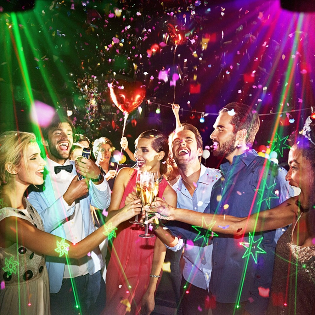 1024Pattern DJ Disco Party Stage Light Laser Projector LED RGB KTV Show Lighting