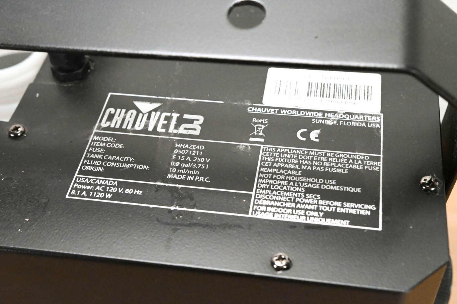 Chauvet Hurricane Haze 4D DMX Haze Machine CG01Y6W