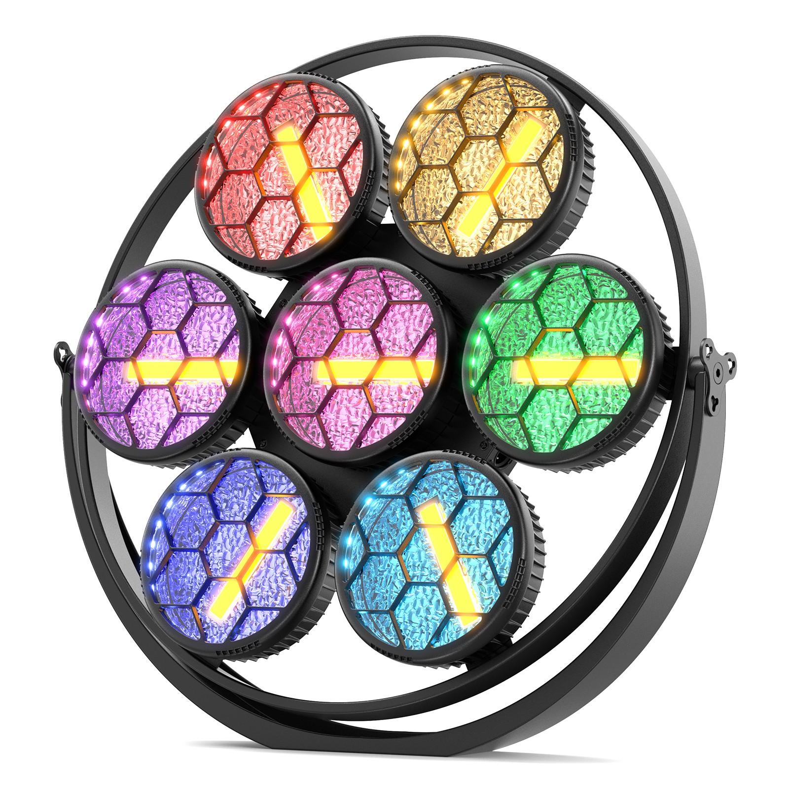 7-LED 490W COB Linear Vintage Light Stage Lighting for DJ Concert Party Weddings