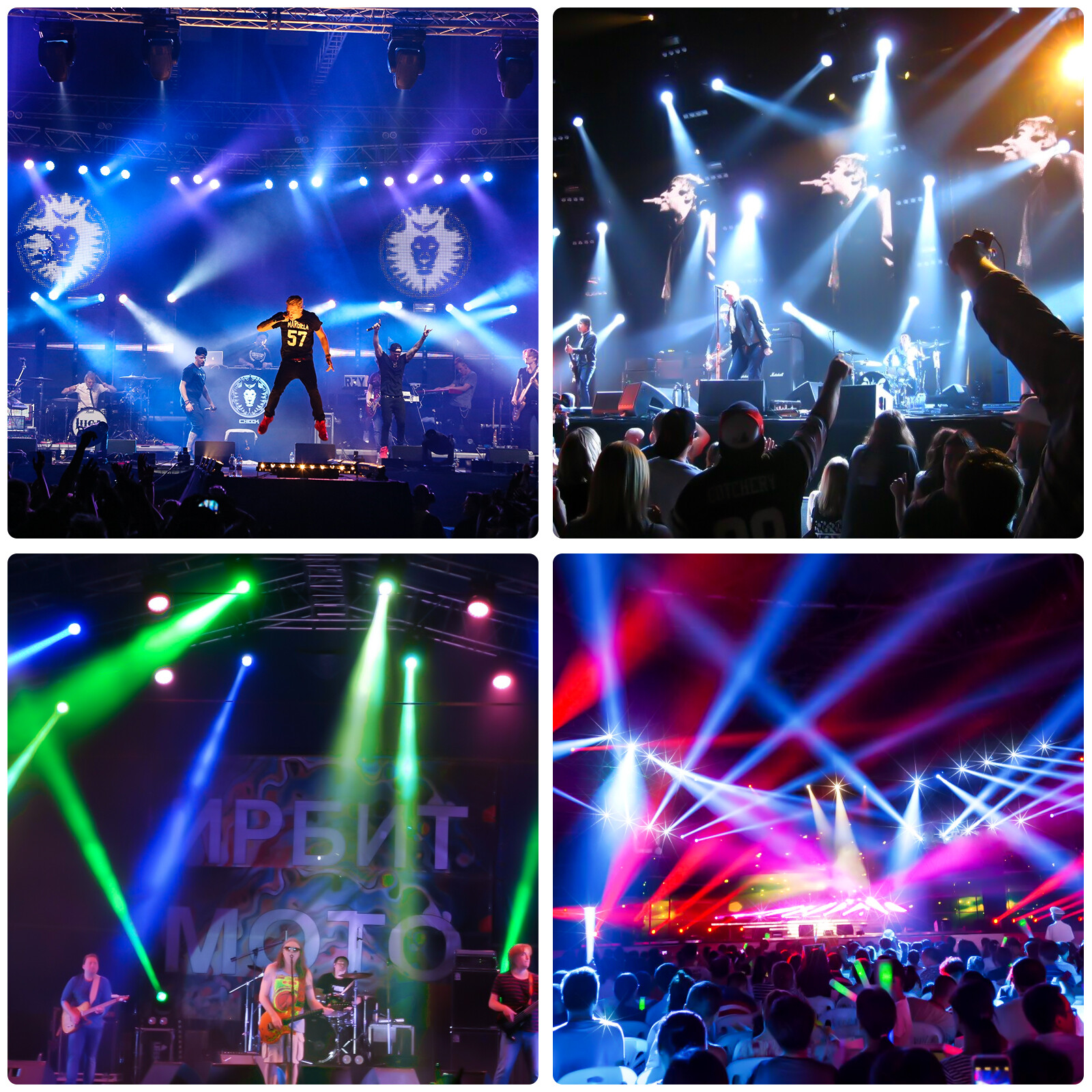 2X 200W Moving Head LED Gobo Beam 8Prism Stage Lights DMX Disco Show+Flight Case