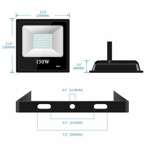 2-Pack 150W UV LED Black Light Floodlight Waterproof Party Stage DJ Club Light