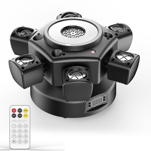 6 Arms Stage Light LED Moving Head Beam Light Bee Eye Laser DJ Disco Party Club
