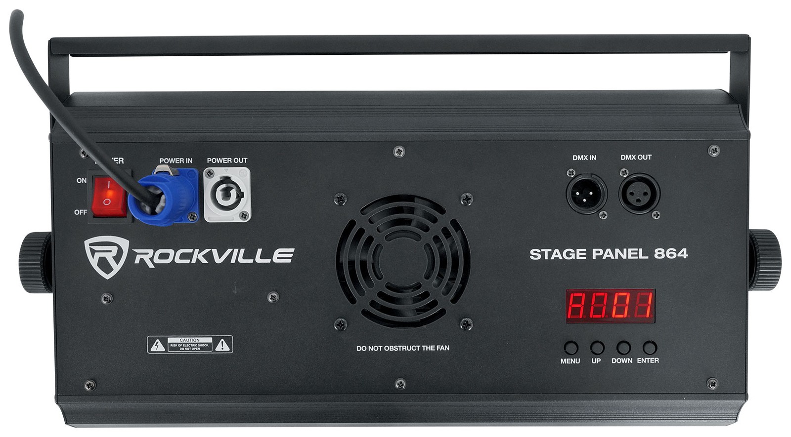 (2) Rockville STAGE PANEL 864 LED RGB Pro Stage Wash Lights+Strobe+Matrix Combo