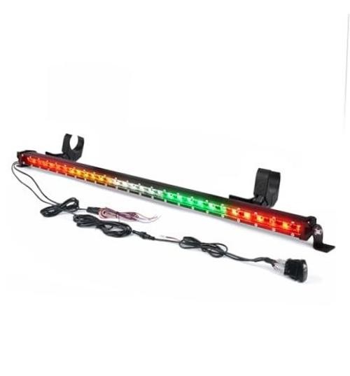 1.0″ Ultra-Thin LED Chase Strobe Light Bar, 30″ Offroad Safety Flashing RYWGR