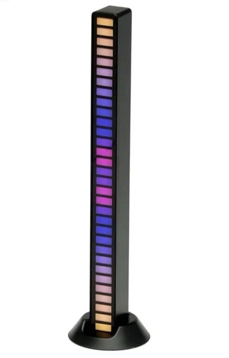 LitezAll Rechargeable Sound Activated Color Changing LED Light Bar 17 Colors NEW