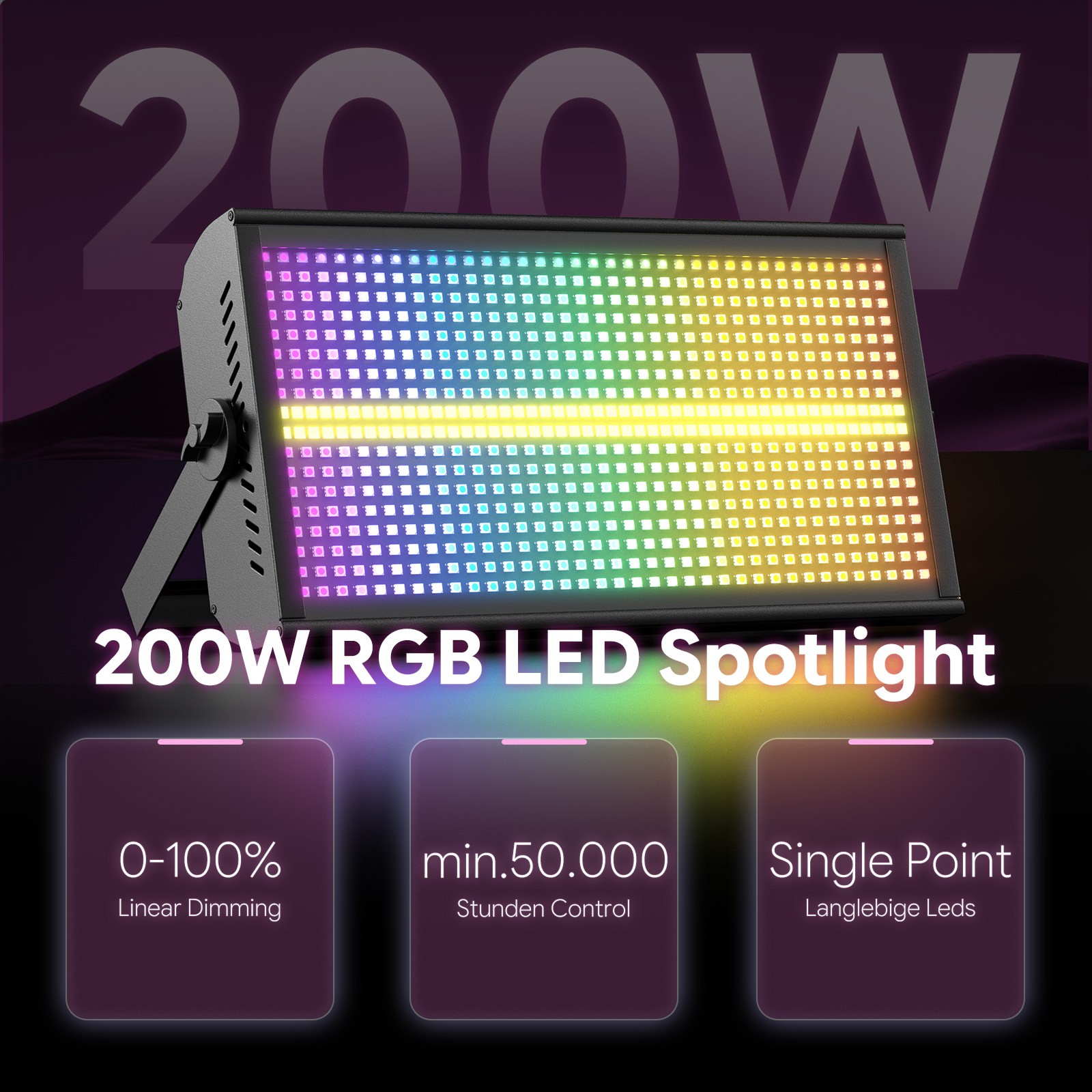 Disco Light 768LEDs Wall Wash light DMX512 RGB Beam Stage Lighting DJ Disco Club