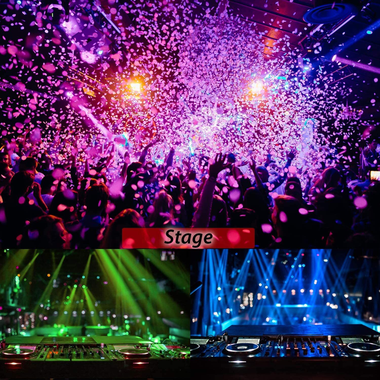 1024 Pattern LED RGB Laser Projector Stage Light KTV Disco Party Show Lighting