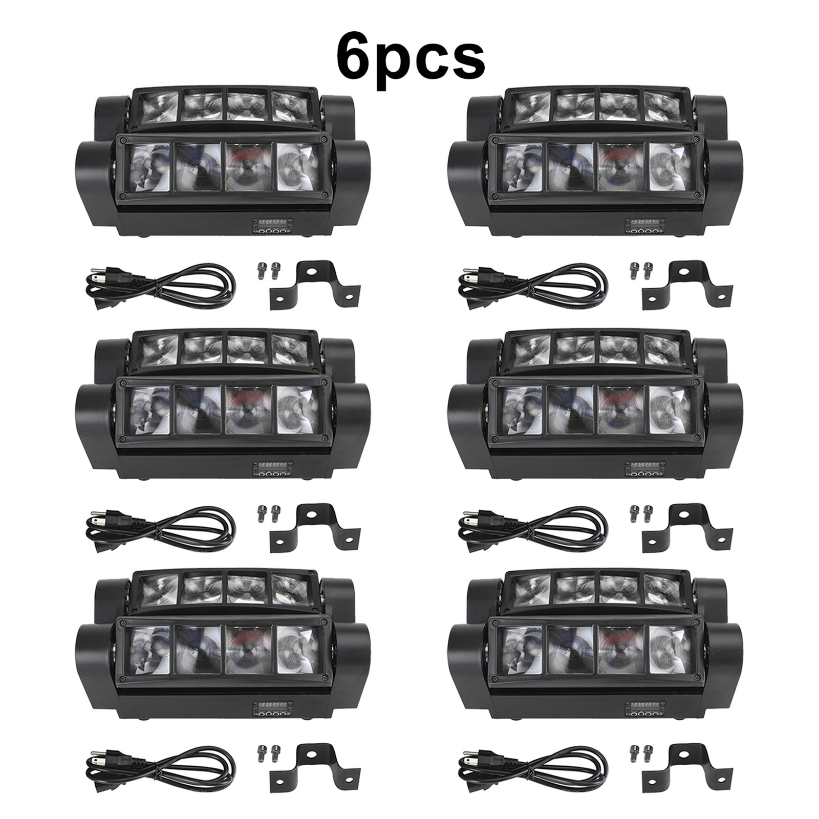 1/2/4/6/8 Pcs Beam Zoom Moving Head Stage Lighting Beam DMX Party DJ Lighting US