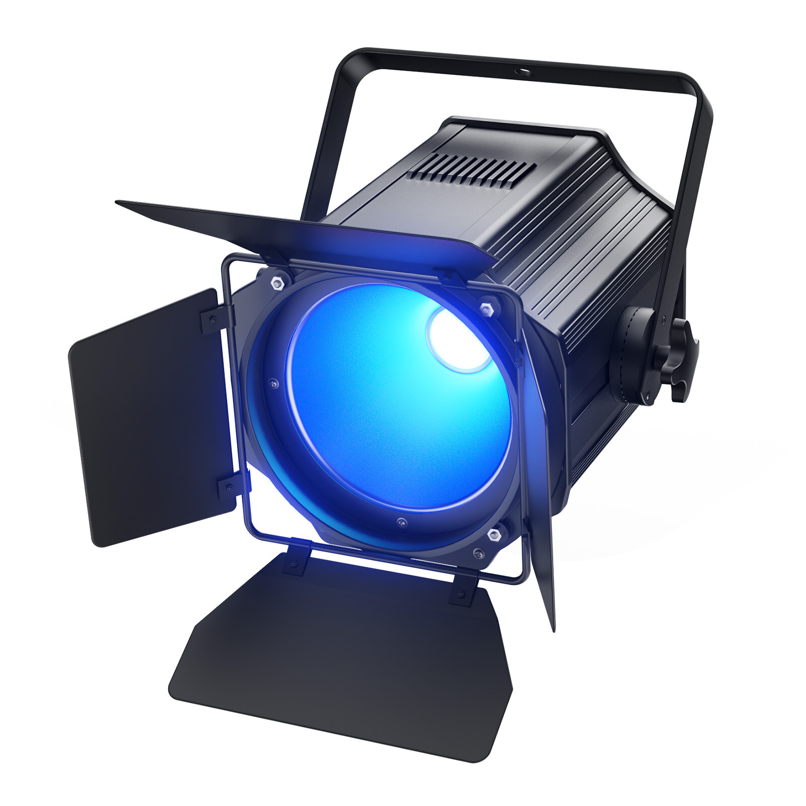 Par Light 6IN1 RGBWA+UV COB 200W Spotlights w/Barn Door DJ Disco Stage Lighting