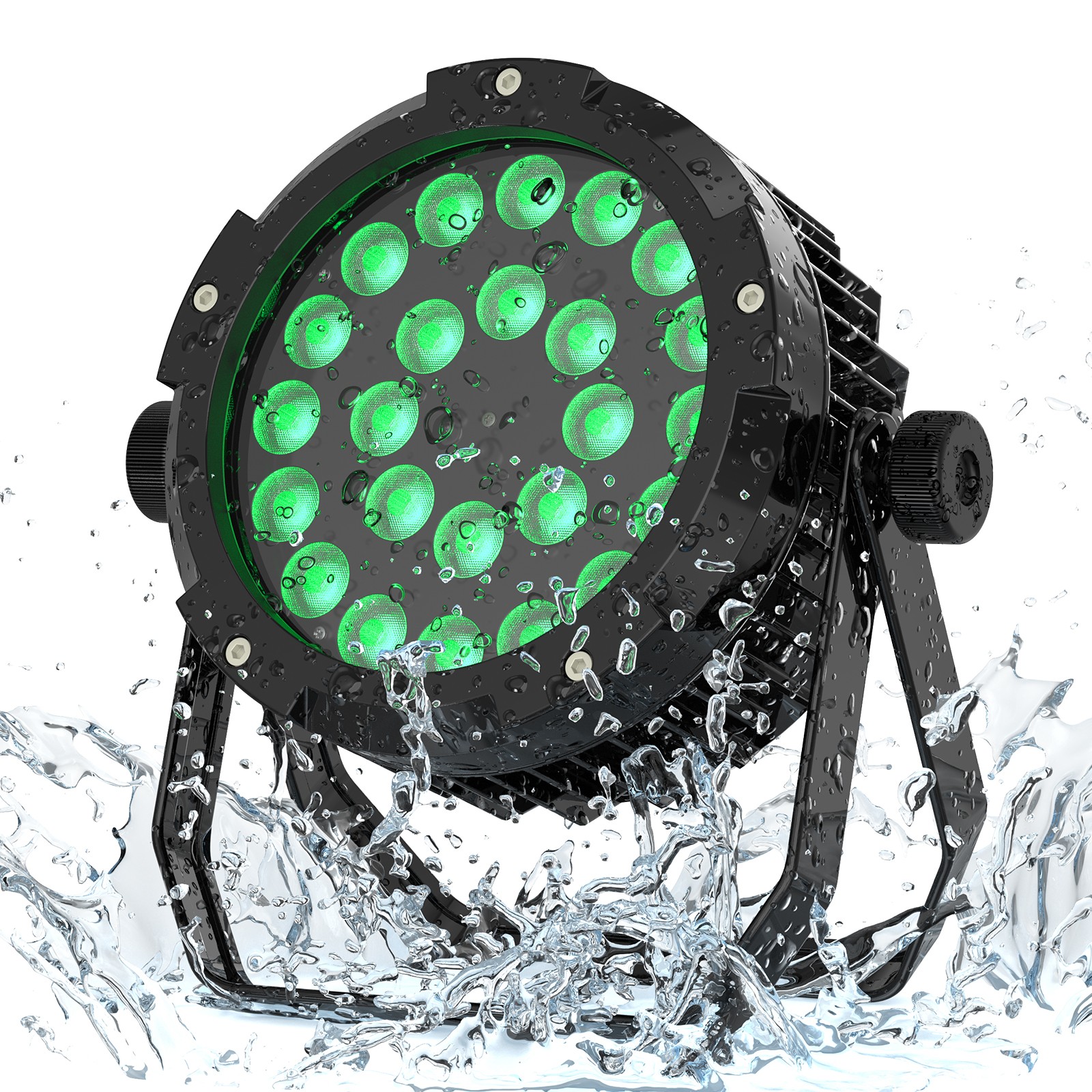 UKING Waterproof 360W 24LED Par Light 6in1 RGBWA UV DMX512 Stage Wash Lighting