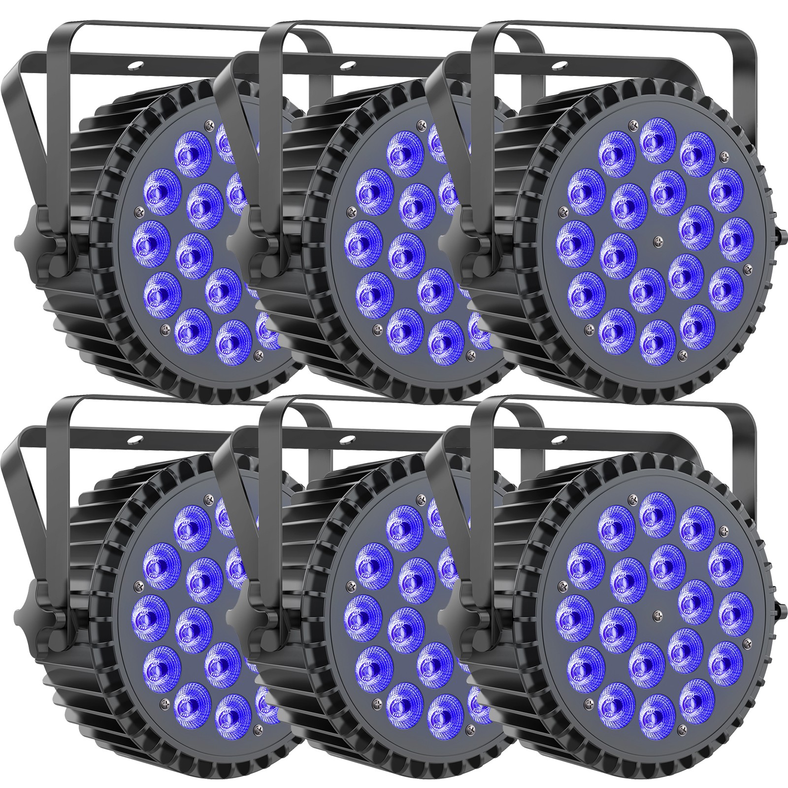 270W PAR Lights RGBWA UV 18LED Stage Lighting DJ Disco Party Club Show Light DMX