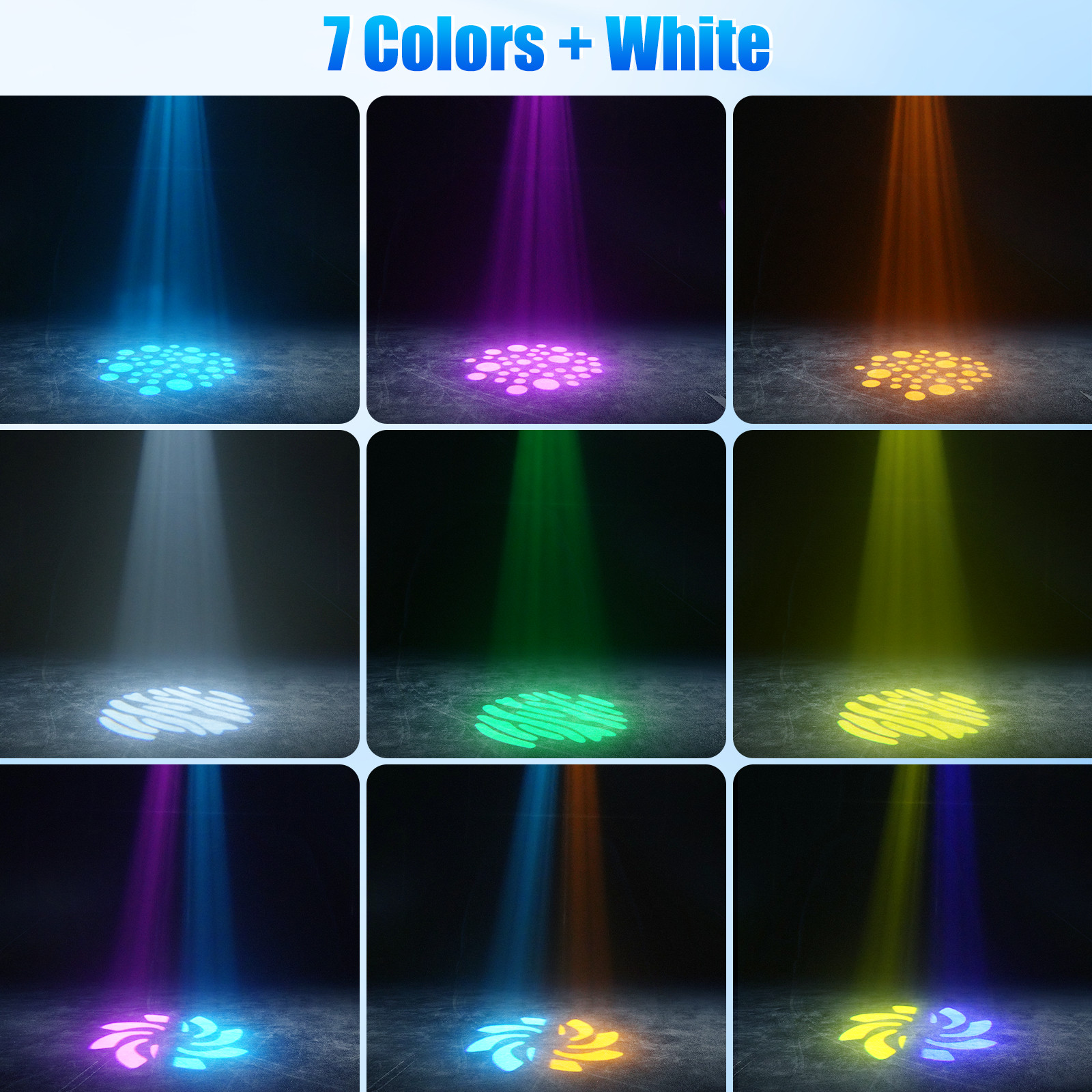150W LED Moving Head Light RGBW Gobo Beam Stage Spot Lighting DJ Disco Show DMX