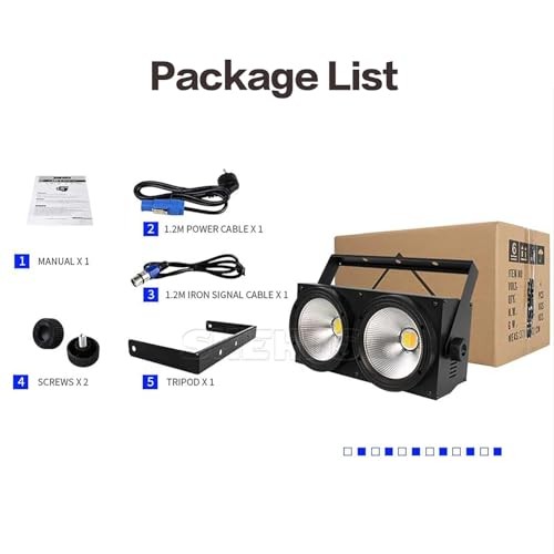 Blinder Lights 200W COB 2 Eyes Stage Wash 200W-2 Eye Cool White+Warm White