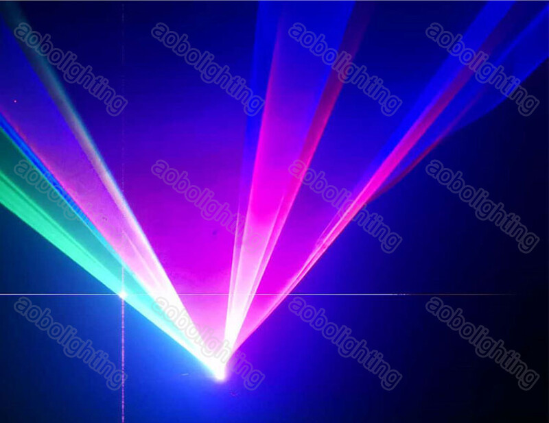 500mW RGB Full Color Line Laser Light Night Club DJ Disco Party Beam Stage Light