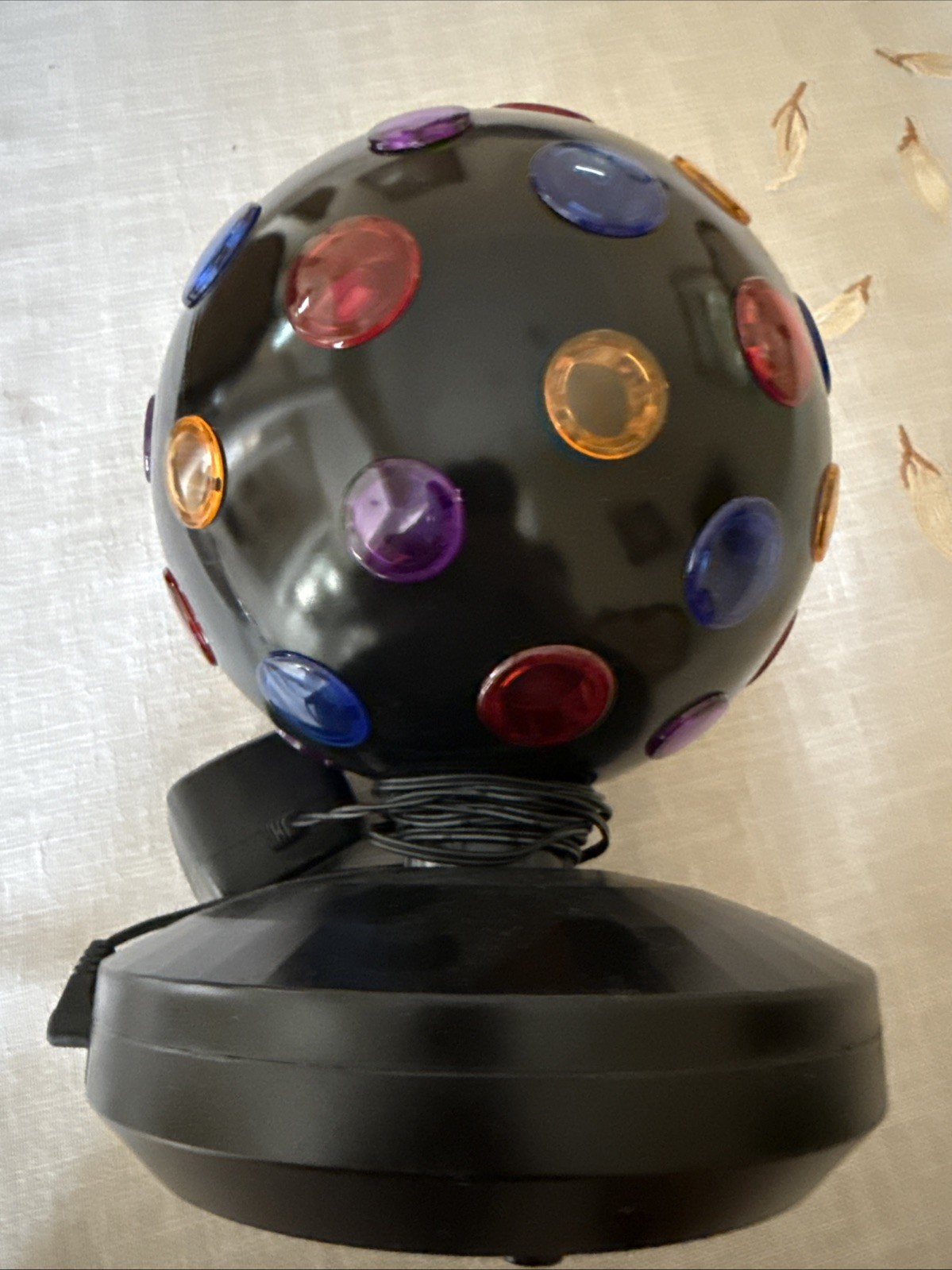 Vintage Rotating Disco Ball Multi-color Party Light, Tested & Working