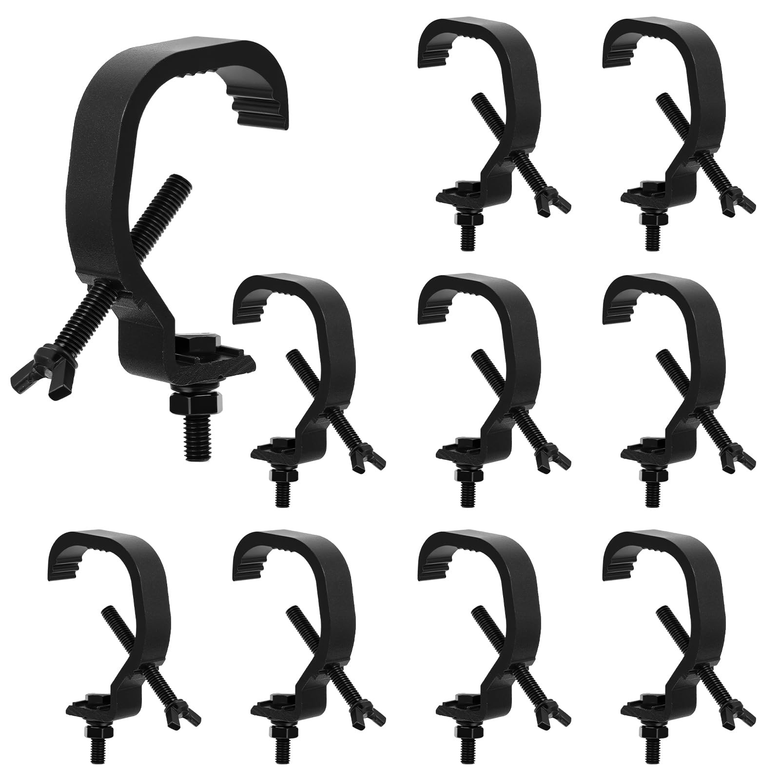 10 Pack Aluminum Alloy Stage Light Clamp Hooks Heavy Duty Truss C Clamps with…