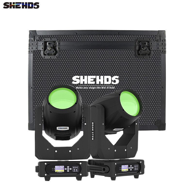 2pcs 10R 275W Beam Gobo Moving Head Lighting with Flight Case