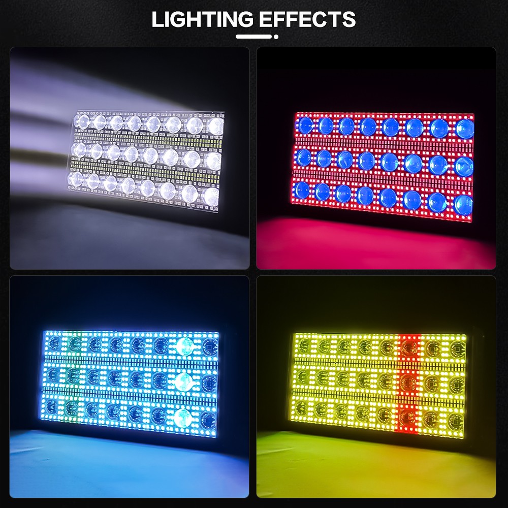24x3W LED RGBW Stormy Strobe Beam Wash Light DMX for Wedding Dj Show Background