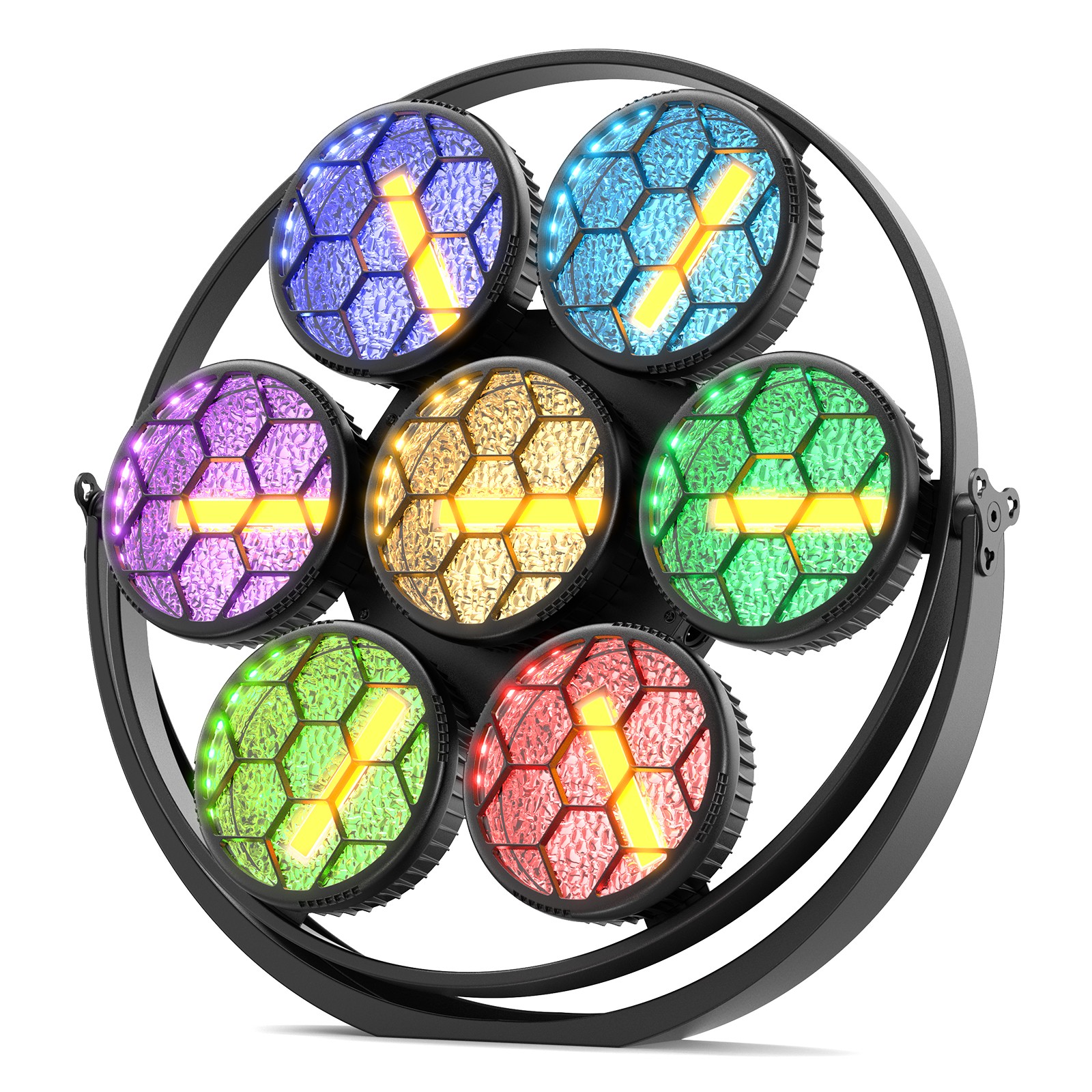 7-LED 490W COB Linear Vintage Light Stage Lighting for DJ Concert Party Weddings