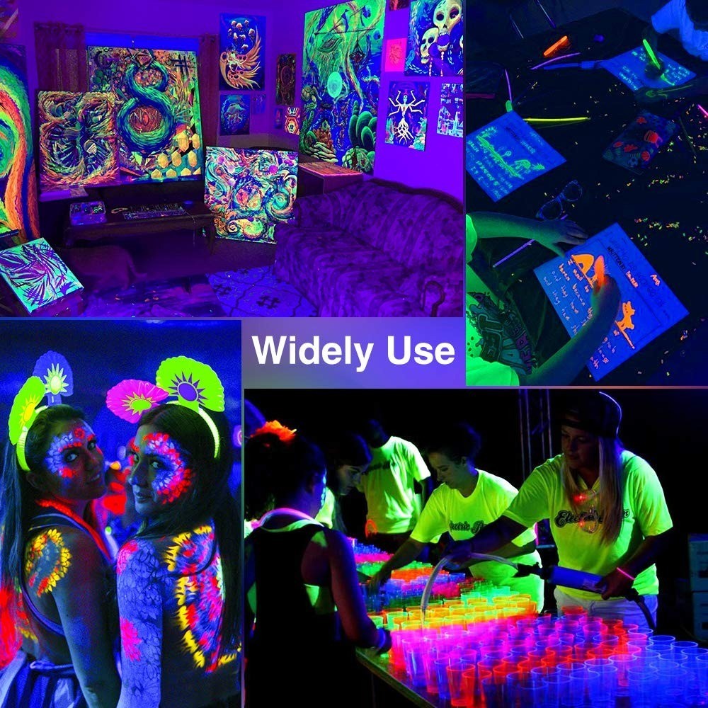 Onforu 38W LED Black Light Flood Lights 2 Pack UV IP66