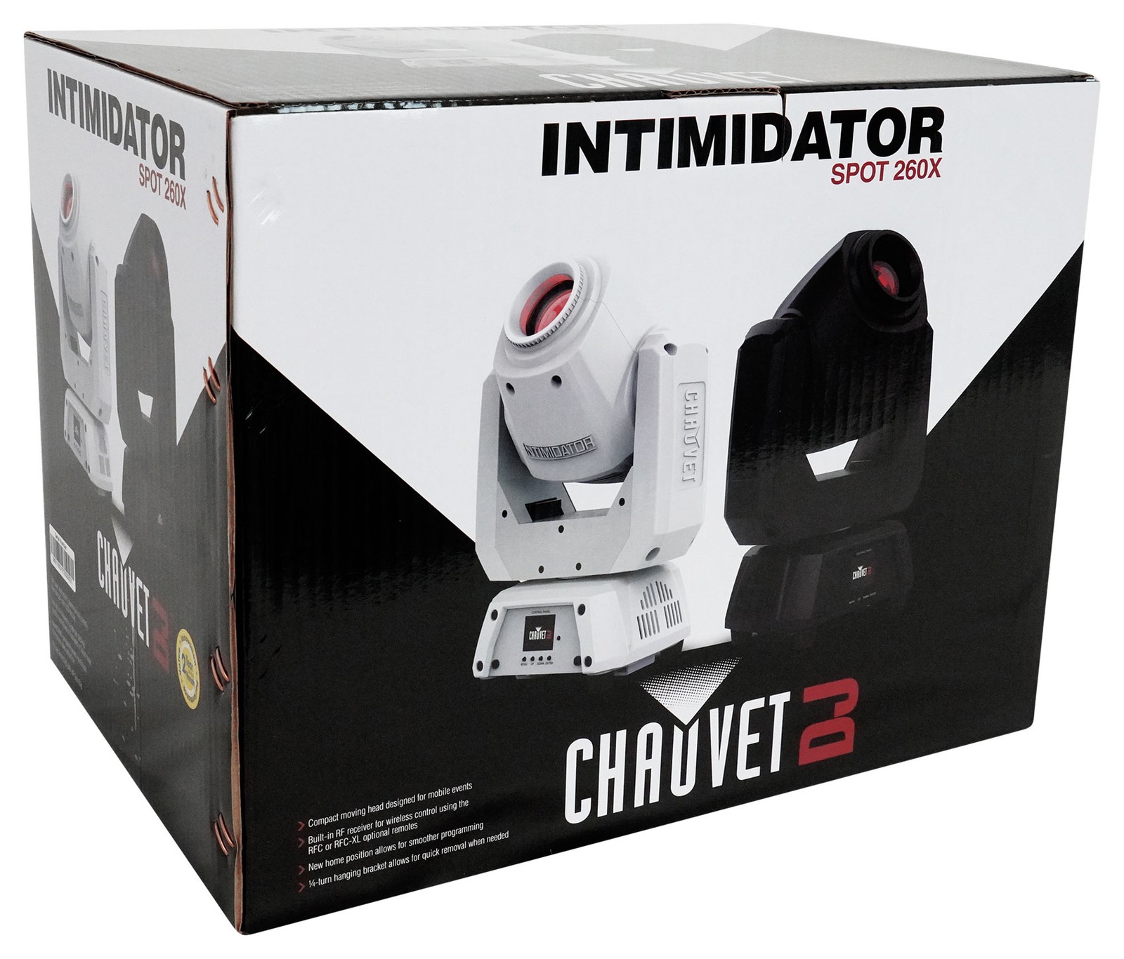 Chauvet DJ Intimidator Spot 260X Compact DMX LED Moving Head Light w/RF Receiver