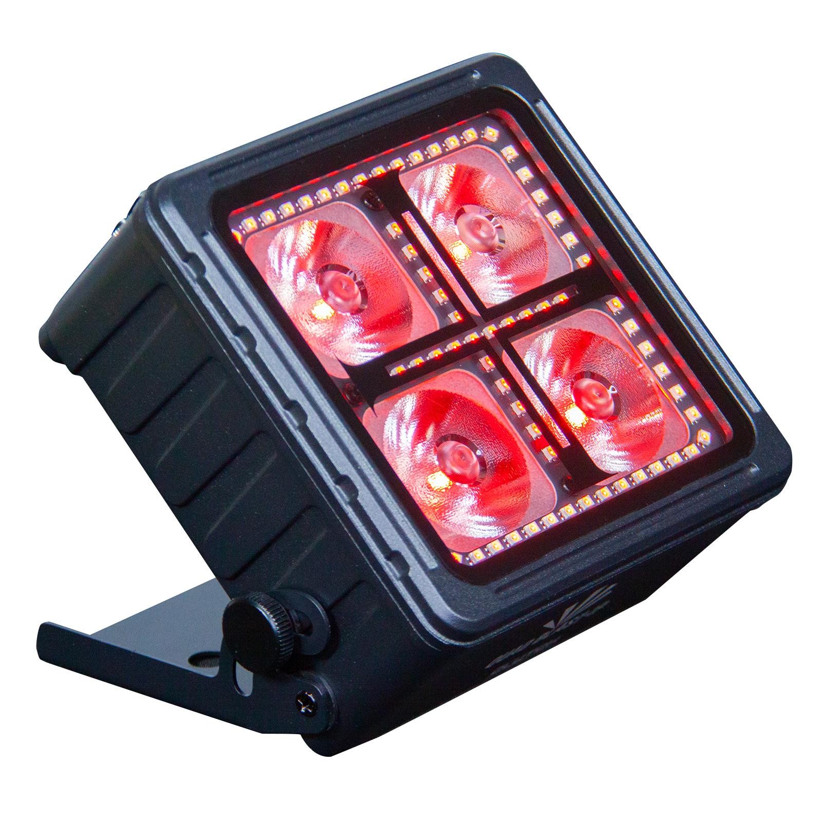 Clutch QUAD BLAST-IP RGBWA+UV LED IP65-Rated Indoor/Outdoor Uplight